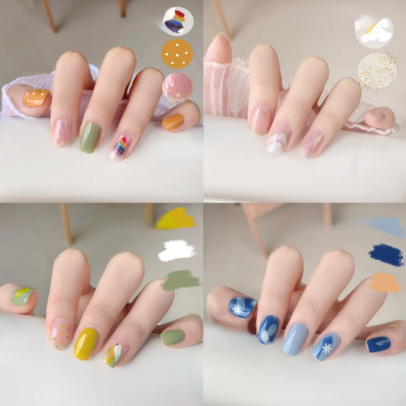 Nail Stickers Rainbow Graffiti Ripple Nail Art Decal Back Glue Nail Stickers Nail Art Decorations Accessories For Nail Tips
Nail Stickers Rainbow Graffiti Ripple Nail Art Decal Back Glue Nail Stickers Nail Art Decorations Accessories For Nail Tips