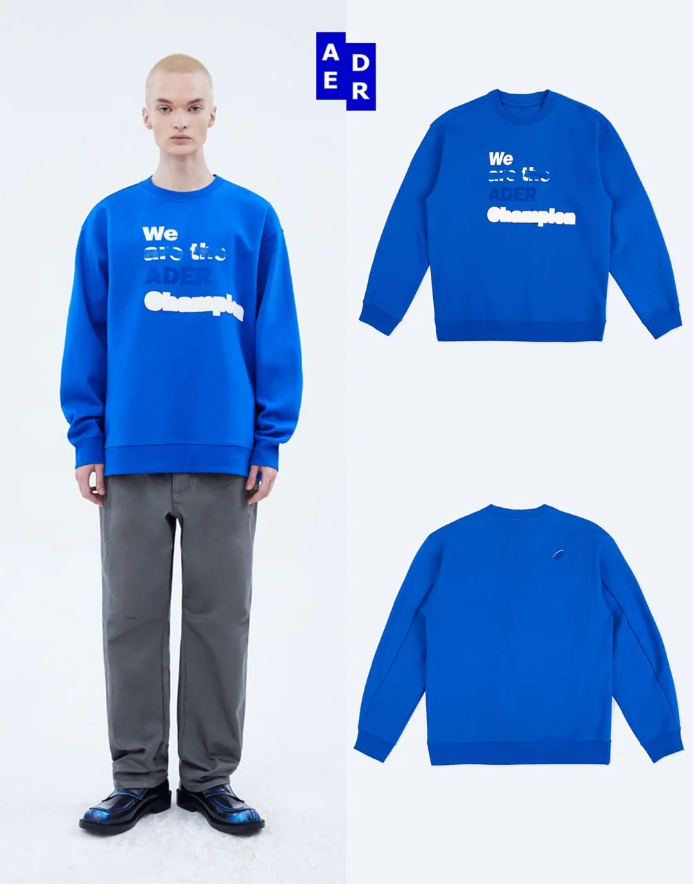 We Are The ADER ERROR Blue Sweatshirts Men Women Crewneck Heavy Fabric Unisex Adererror Hoodie Pullover
We Are The ADER ERROR Blue Sweatshirts Men Women Crewneck Heavy Fabric Unisex Adererror Hoodie Pullover