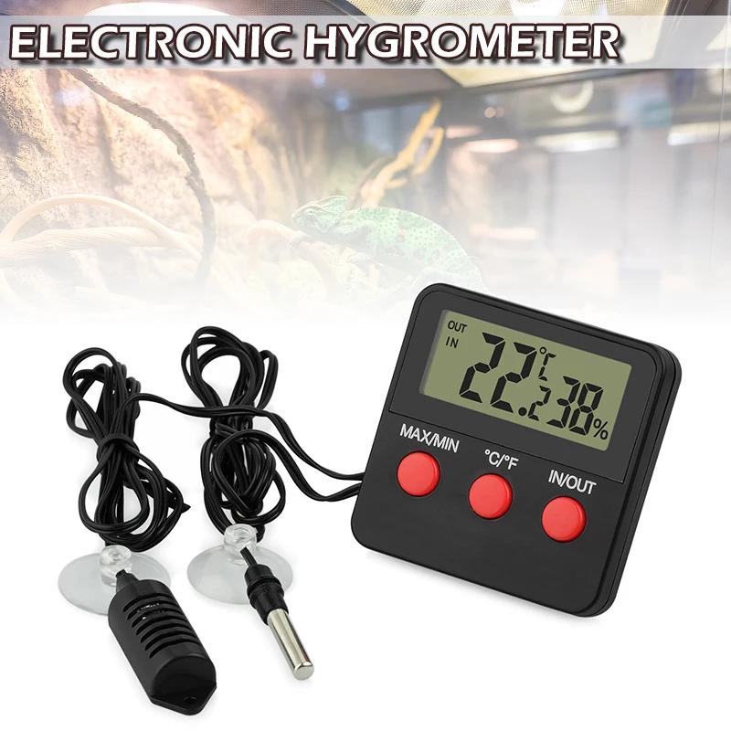 Digital Temperature Humidity Tester Sensor Electric Thermometer Hygrometer Temperature Monitor Measuring Tool with Suction Cup
Digital Temperature Humidity Tester Sensor Electric Thermometer Hygrometer Temperature Monitor Measuring Tool with Suction Cup