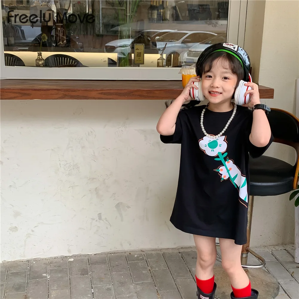 Freely Move Girls' T-shirt Skirt with Long Short Sleeves Summer 2022 New Korean Girl's Oversize Tops Long Sleeve T Shirt Dress
Freely Move Girls' T-shirt Skirt with Long Short Sleeves Summer 2022 New Korean Girl's Oversize Tops Long Sleeve T Shirt Dress