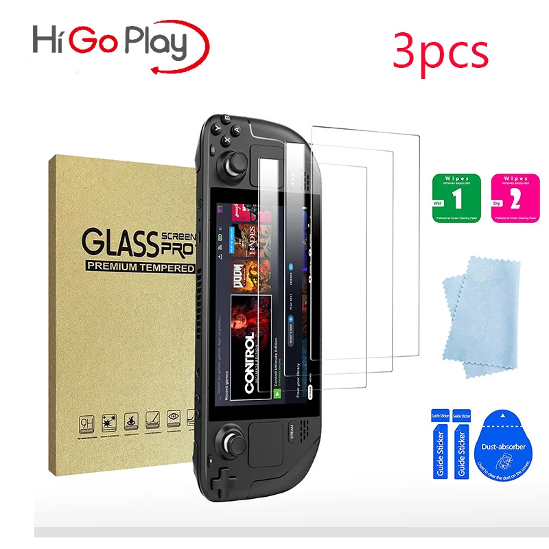 HIGOPLAY 3 шт. закаленное стекло для игровой консоли с клапаном и паром 9H пленка для палубы аксессуары для экрана с защитой от царапин (7 дюймов)
HIGOPLAY 3 шт. закаленное стекло для игровой консоли с клапаном и паром 9H пленка для палубы аксессуары для экрана с защитой от царапин (7 дюймов)