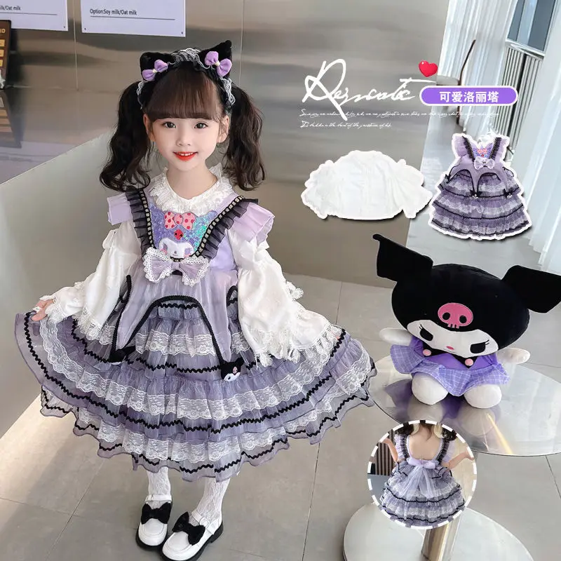 23 Sanrio Kuromi Halloween Anime Children Lolita Princess dress Cartoon Cute Girl Autumn Winter Season dress Comfortable kawaii
23 Sanrio Kuromi Halloween Anime Children Lolita Princess dress Cartoon Cute Girl Autumn Winter Season dress Comfortable kawaii