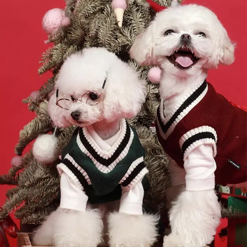 Dog Cat Sweater Preppy Style V-neck Striped Vest Pet Puppy Winter Warm Clothes Apperal for Dogs Cats XS-5XL
Dog Cat Sweater Preppy Style V-neck Striped Vest Pet Puppy Winter Warm Clothes Apperal for Dogs Cats XS-5XL