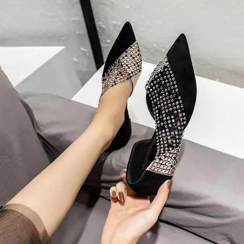 New Fashion Summer Ladies Side Open Designer Casual Flat Shoes Women Sexy Hollow Out Flats Pointed Toe Crystal Comfortable Shoes
New Fashion Summer Ladies Side Open Designer Casual Flat Shoes Women Sexy Hollow Out Flats Pointed Toe Crystal Comfortable Shoes