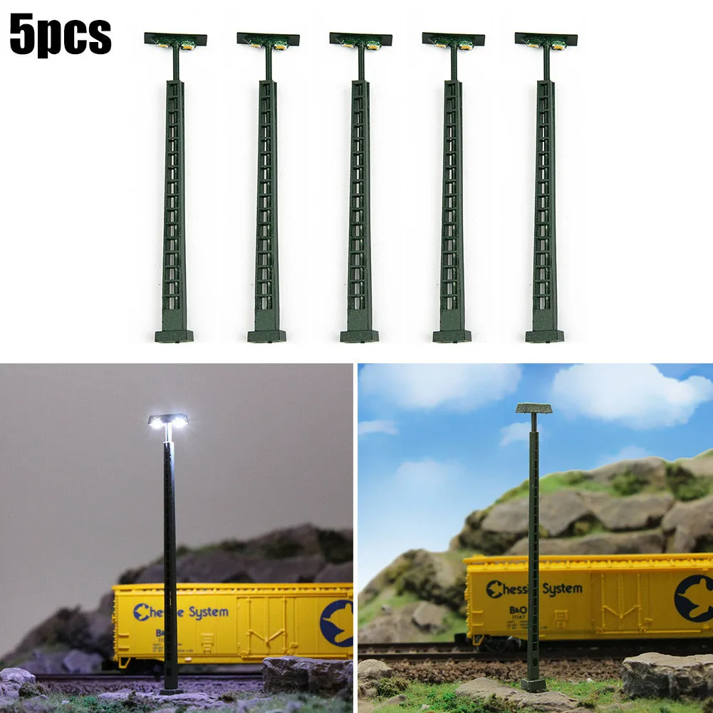 5Pcs Model Railway Lights Lattice Mast Light N Gauge Light Layout Bonsai Decor Building Landscape Drop Shipping
5Pcs Model Railway Lights Lattice Mast Light N Gauge Light Layout Bonsai Decor Building Landscape Drop Shipping