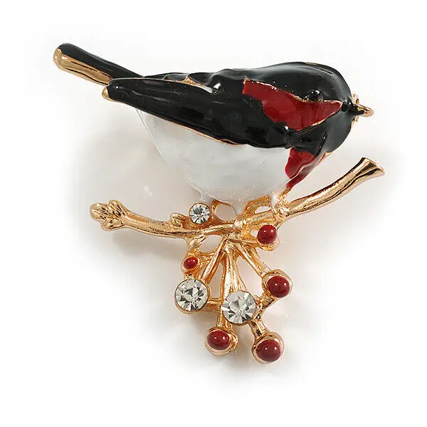 New Branches Red Fruits Sparrow Brooches Fat-headed Birds Coat Cardigans Accessories Pins for Women
New Branches Red Fruits Sparrow Brooches Fat-headed Birds Coat Cardigans Accessories Pins for Women