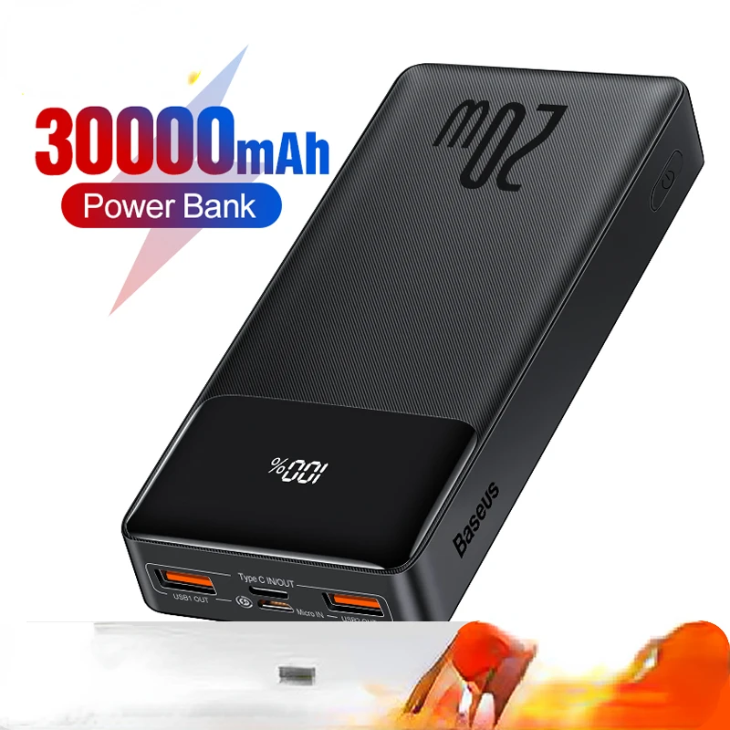 2023New NEW 30000mAh Power Bank Portable Charger 30000 External Battery PD Fast Charging Pack Powerbank For Phone Xiaomi mi Pove 
2023New NEW 30000mAh Power Bank Portable Charger 30000 External Battery PD Fast Charging Pack Powerbank For Phone Xiaomi mi Pove