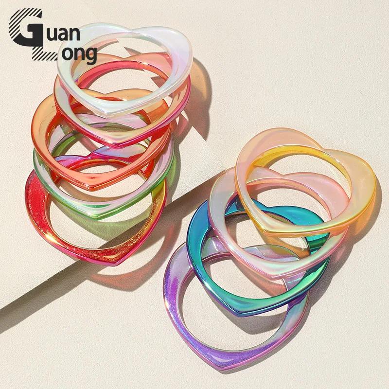 GuanLong Korean Big Laser Color Resin Cute Heart Bangles for Women Multicolor Charm Punk Bracelet & Bangle For Girls Hand Gifts
GuanLong Korean Big Laser Color Resin Cute Heart Bangles for Women Multicolor Charm Punk Bracelet & Bangle For Girls Hand Gifts