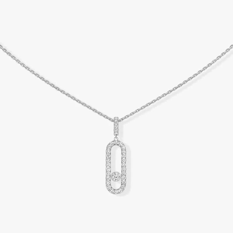 925 Sterling Silver Full Diamond Single Pendant Necklace Fine Jewelry For Mother Women Messika Necklace Famous Brand France
925 Sterling Silver Full Diamond Single Pendant Necklace Fine Jewelry For Mother Women Messika Necklace Famous Brand France