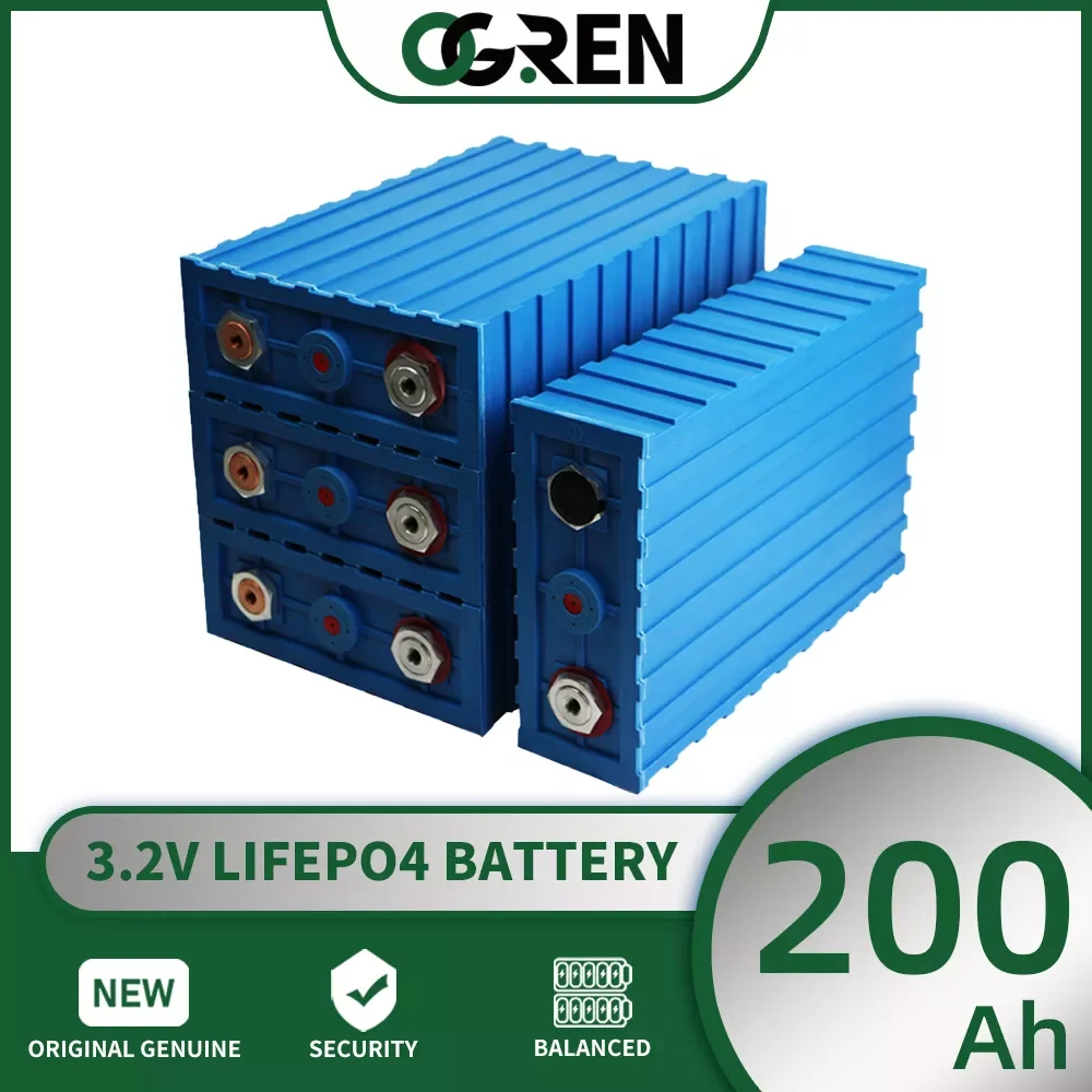 2023New 3.2V Lifepo4 Battery 200AH 4/8/16/32PCS High Capacity Lithium Iron Phosphate Cell 12V 24V 36V 48V for RV Golf Cart Yacht 
2023New 3.2V Lifepo4 Battery 200AH 4/8/16/32PCS High Capacity Lithium Iron Phosphate Cell 12V 24V 36V 48V for RV Golf Cart Yacht