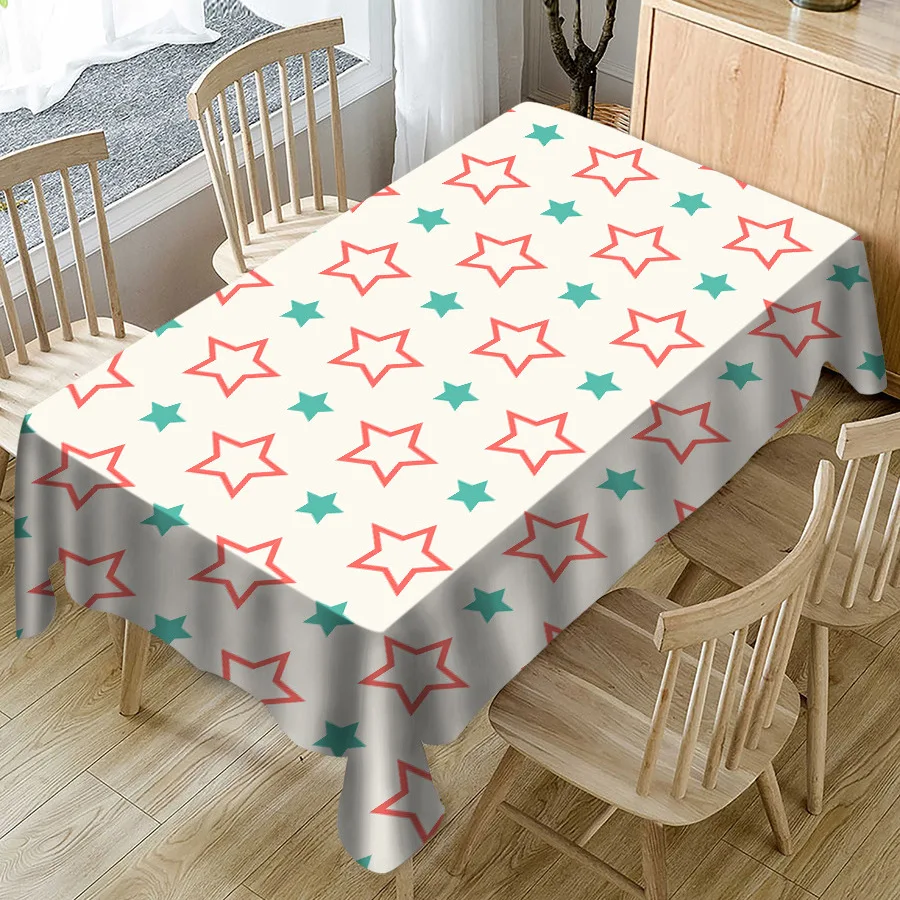 Printed Geometric Star Table Cloth Waterproof Polyester Rectangular Tablecloth Halloween Decorations for Home Outdoor Manteles
Printed Geometric Star Table Cloth Waterproof Polyester Rectangular Tablecloth Halloween Decorations for Home Outdoor Manteles