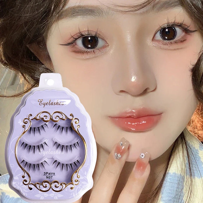 3 Pairs Natural Thin Band False Eyelashes Little Fairy Cosplay Makeup Cross Wispy Manga Lash Extension Korean Comestic Maquiagem
3 Pairs Natural Thin Band False Eyelashes Little Fairy Cosplay Makeup Cross Wispy Manga Lash Extension Korean Comestic Maquiagem