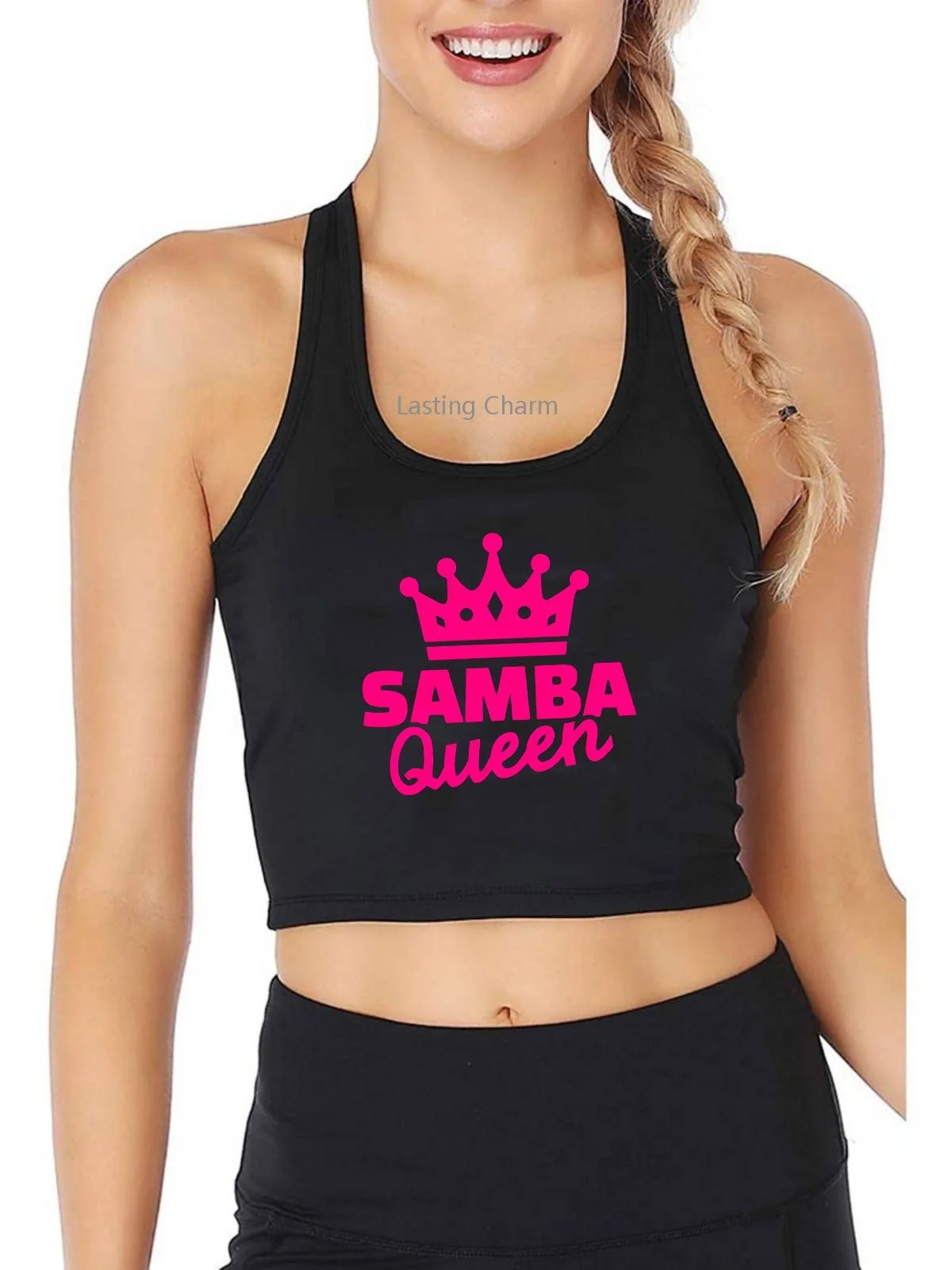 Дизайнерская дышащая Облегающая майка Queen Of Samba, крутой подарок для танцев, женский топ для занятий йогой и спортом
Дизайнерская дышащая Облегающая майка Queen Of Samba, крутой подарок для танцев, женский топ для занятий йогой и спортом