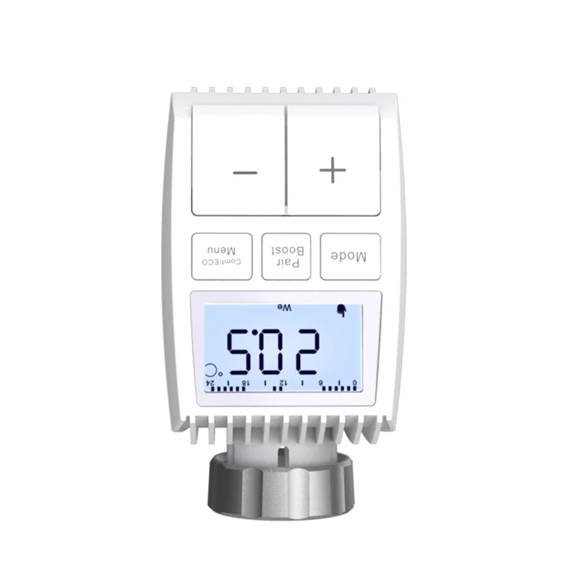 Tuya Zigbee3.0 Radiator Actuator Valve Smart Thermostat Temperature Controller External Sensor TRV Voice Control Alexa
Tuya Zigbee3.0 Radiator Actuator Valve Smart Thermostat Temperature Controller External Sensor TRV Voice Control Alexa
