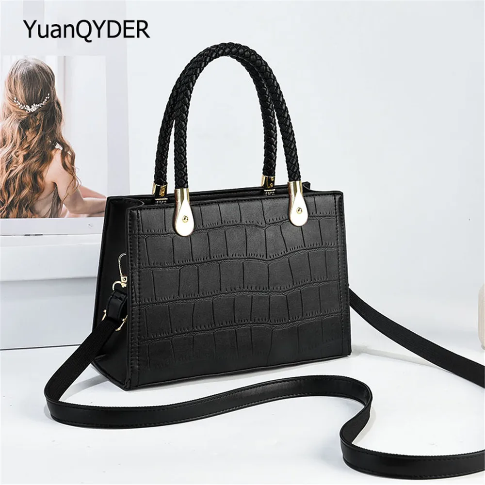 Stone Pattern Women's Tote Shoulder Bag Retro PU Leather Crossbody Bags for Women 2022 Weave Handle Handbags Luxury Design Purse
Stone Pattern Women's Tote Shoulder Bag Retro PU Leather Crossbody Bags for Women 2022 Weave Handle Handbags Luxury Design Purse