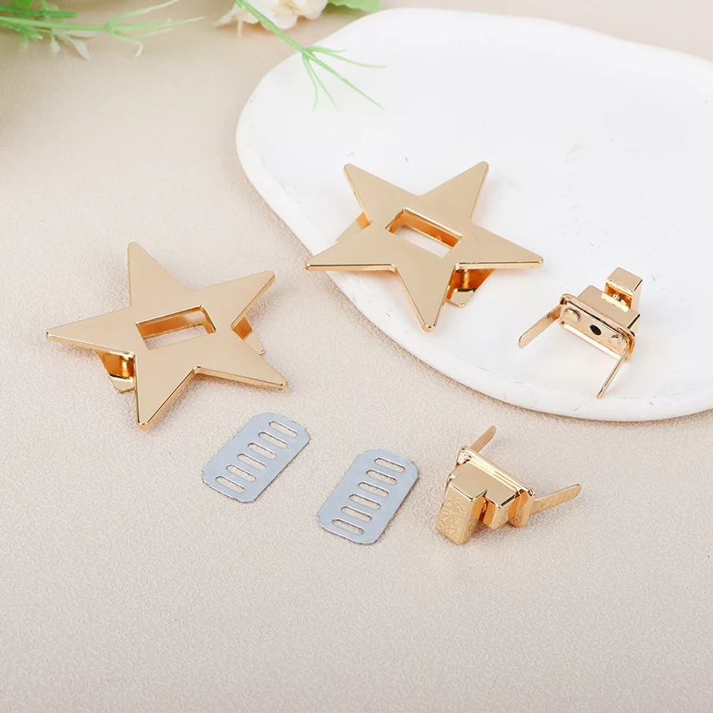 Metal Pentagrams Clip Clasp Star Lock Clasp Turn Twist Locks For DIY Handbag Shoulder Bag Accessories
Metal Pentagrams Clip Clasp Star Lock Clasp Turn Twist Locks For DIY Handbag Shoulder Bag Accessories