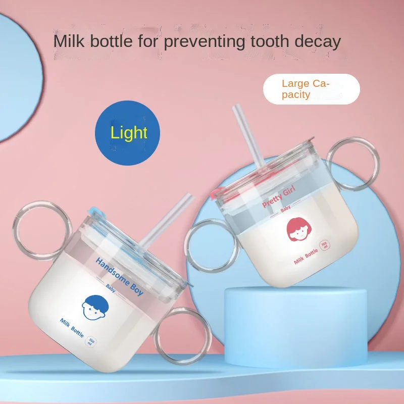 Children's Milk Cup Water Cup Anti-fall Baby Drinking Milk Powder Silicone Straw Cup Wide Mouth Easy To Clean and Heatable
Children's Milk Cup Water Cup Anti-fall Baby Drinking Milk Powder Silicone Straw Cup Wide Mouth Easy To Clean and Heatable