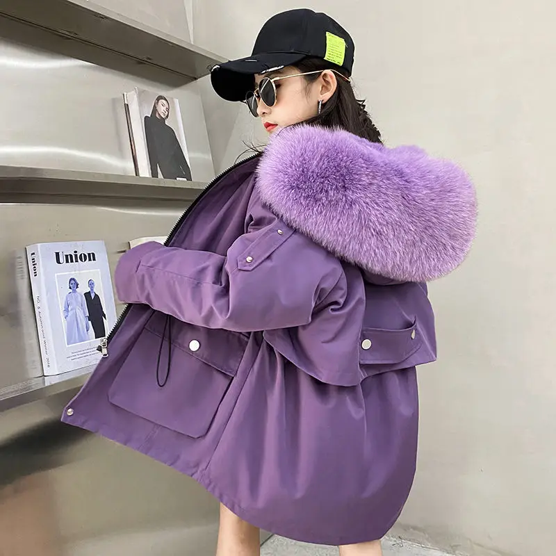 Children's Fur Parka Winter Clothes Girls Rex Rabbit Fur Boys Oversized Fluffy Fur Collar 2022 New Warm And Comfortable Coat
Children's Fur Parka Winter Clothes Girls Rex Rabbit Fur Boys Oversized Fluffy Fur Collar 2022 New Warm And Comfortable Coat