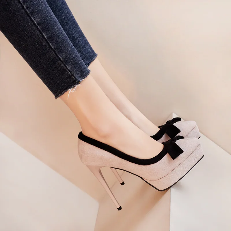 Runway Style Brand High Heels Women Pumps Fashion Butterfly-knot Pointed Toe Platform Chunky Party Prom Shoes zapatos de mujer
Runway Style Brand High Heels Women Pumps Fashion Butterfly-knot Pointed Toe Platform Chunky Party Prom Shoes zapatos de mujer