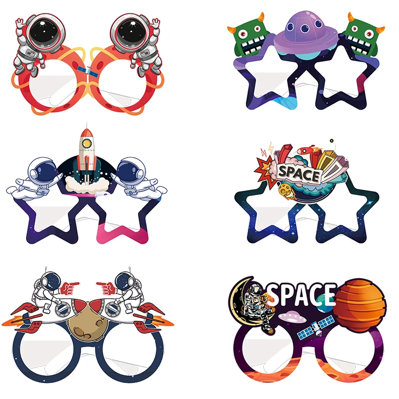 6Pcs Outer Space Birthday Party Decor Astronaut Rocket Theme Party Paper Eyeglasses Kids Boy Girl Universe Planet Party Supplies 
6Pcs Outer Space Birthday Party Decor Astronaut Rocket Theme Party Paper Eyeglasses Kids Boy Girl Universe Planet Party Supplies