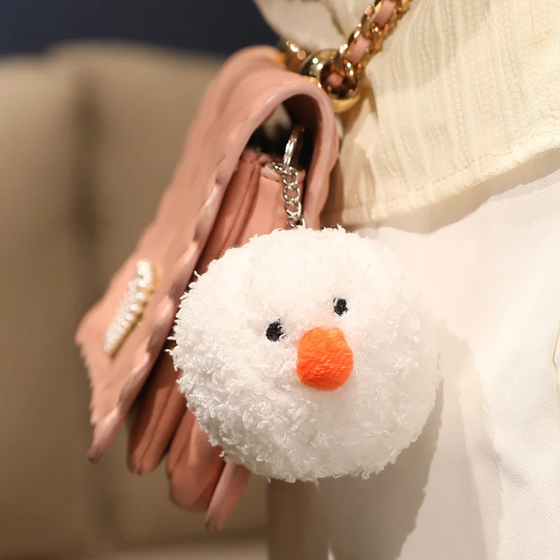

1pc 7cm Cute Soft Stuffed Fluffy Snowball Dolls Christmas Snowman Pendant Plush Toys For Kids Birthday Xmas Gift