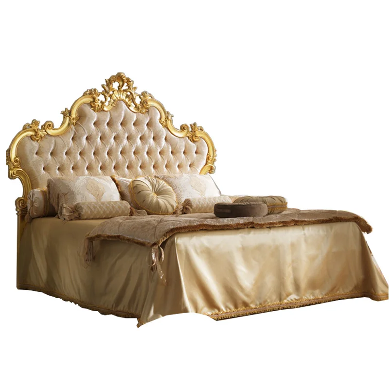 

Пользовательская Европейская двойная французская роскошная вилла из цельной древесины, свадебная кровать принцессы 1,8 м