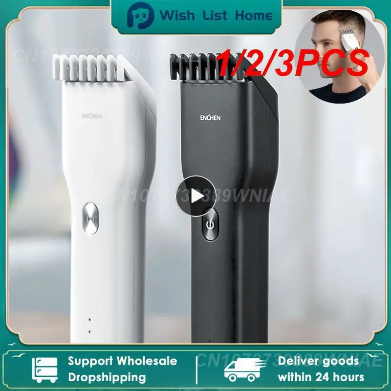 

1/2/3PCS Youpin Enchen Boost Rechargeable cordless hair trimmer for men grooming professional electric hair clipper beard hair