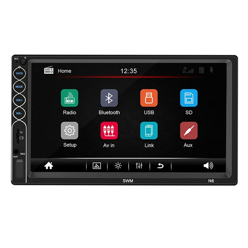 Автомагнитола SWM с сенсорным экраном 7 дюймов, автомагнитола с Bluetooth и функцией Hands-Free
Автомагнитола SWM с сенсорным экраном 7 дюймов, автомагнитола с Bluetooth и функцией Hands-Free