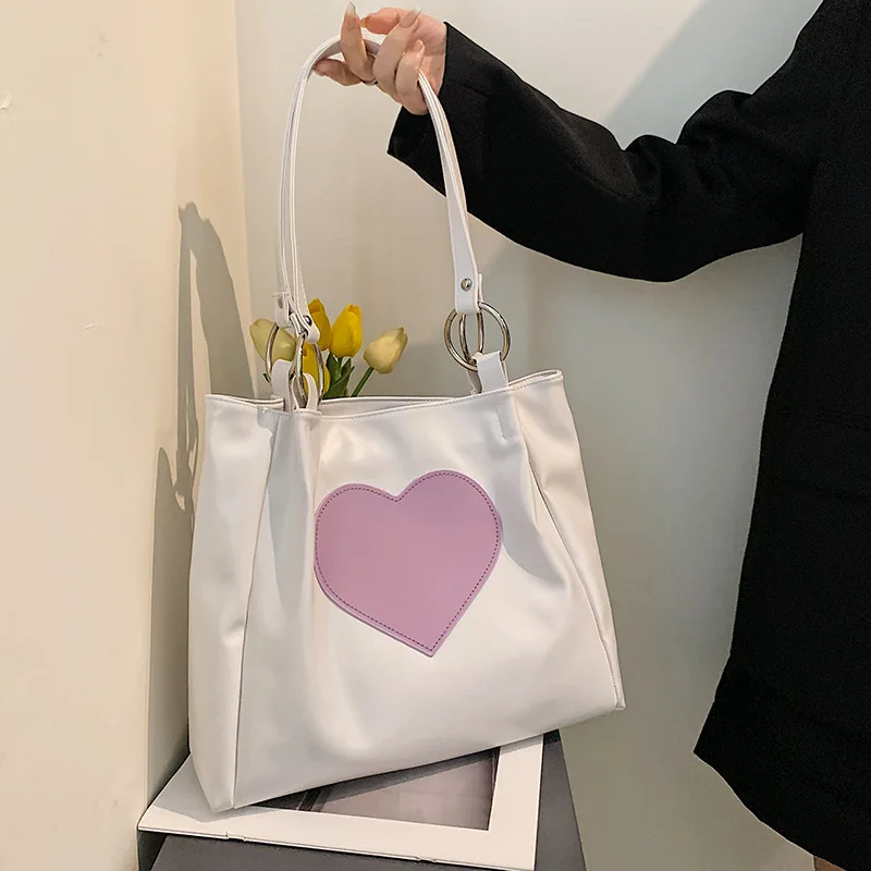 Bag Female 2022 New Trendy Student Handbag Love Tote Bag Personality Ins Wild Large-Capacity Shoulder Bag
Bag Female 2022 New Trendy Student Handbag Love Tote Bag Personality Ins Wild Large-Capacity Shoulder Bag