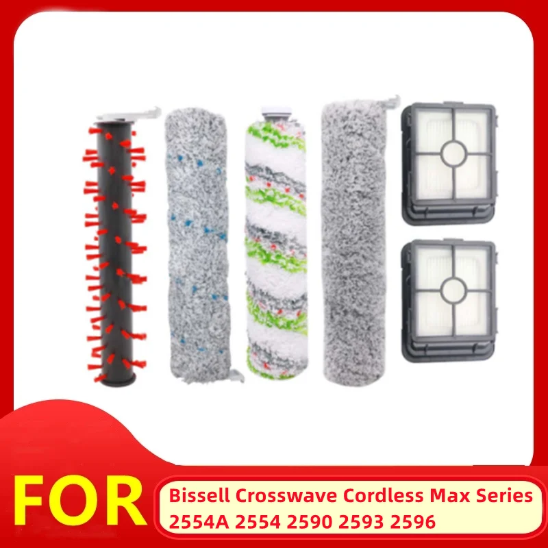 Набор HEPA-фильтров с роликовой щеткой 2554 для пылесоса Bissell Crosswave Wireless Max Series 2554A 2590 2593 2596
Набор HEPA-фильтров с роликовой щеткой 2554 для пылесоса Bissell Crosswave Wireless Max Series 2554A 2590 2593 2596