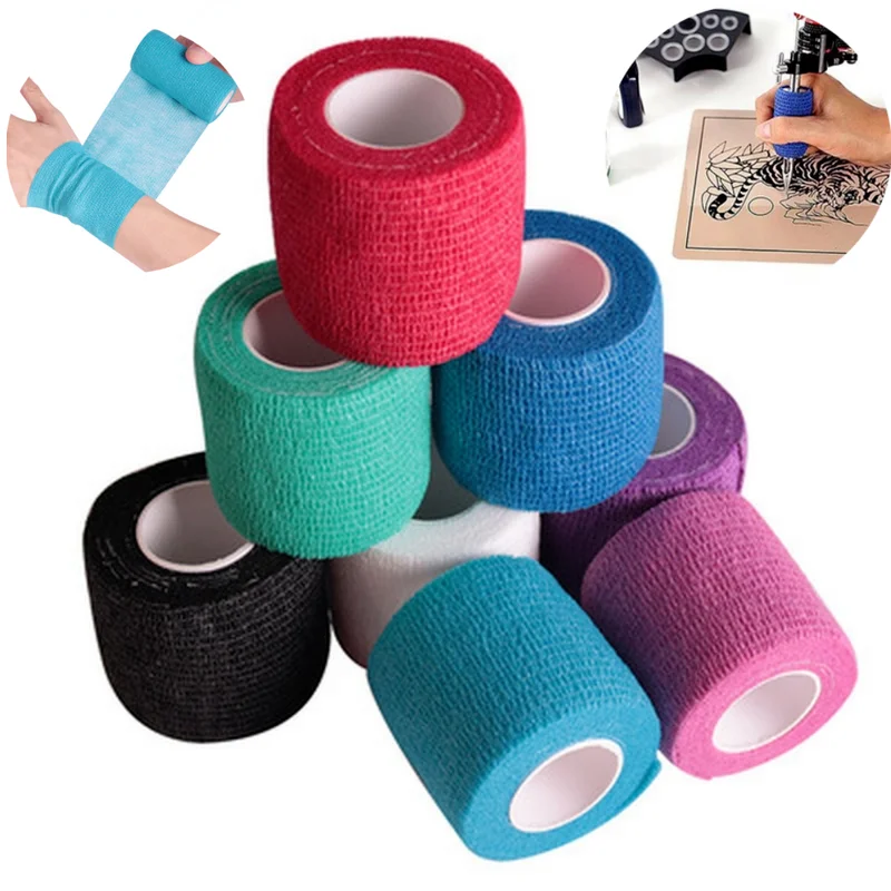 Sdotter 1Pc Tattoo Bandage Self Adhesive Elastic Bandage Wrap Sport Tape Disposable Handle with Tube Tightening Tattoo Accessori 
Sdotter 1Pc Tattoo Bandage Self Adhesive Elastic Bandage Wrap Sport Tape Disposable Handle with Tube Tightening Tattoo Accessori