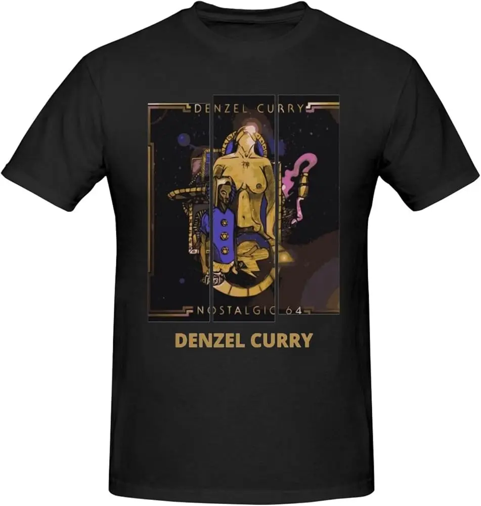 Мужская рубашка Denzel Music Curry модные мягкие дышащие хлопковые футболки с короткими