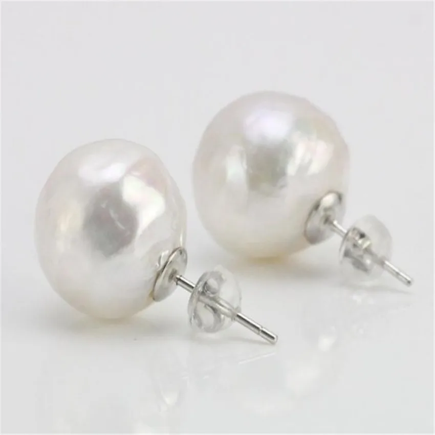 11-12mm white Baroque pearl earrings 18k ear stud Real delicate Chic AAAA Jewelry
11-12mm white Baroque pearl earrings 18k ear stud Real delicate Chic AAAA Jewelry
