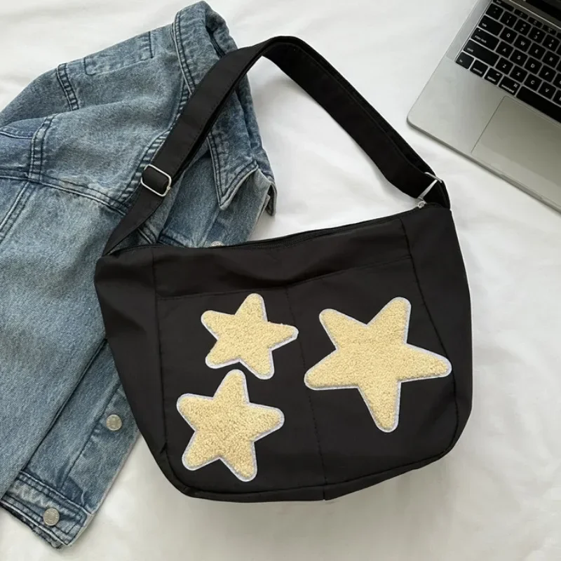 Cute Star Pattern Women's School Messenger Bags Large Capacity Canvas Ladies Designer Handbag Casual Tote Shoulder Female Bags
Cute Star Pattern Women's School Messenger Bags Large Capacity Canvas Ladies Designer Handbag Casual Tote Shoulder Female Bags