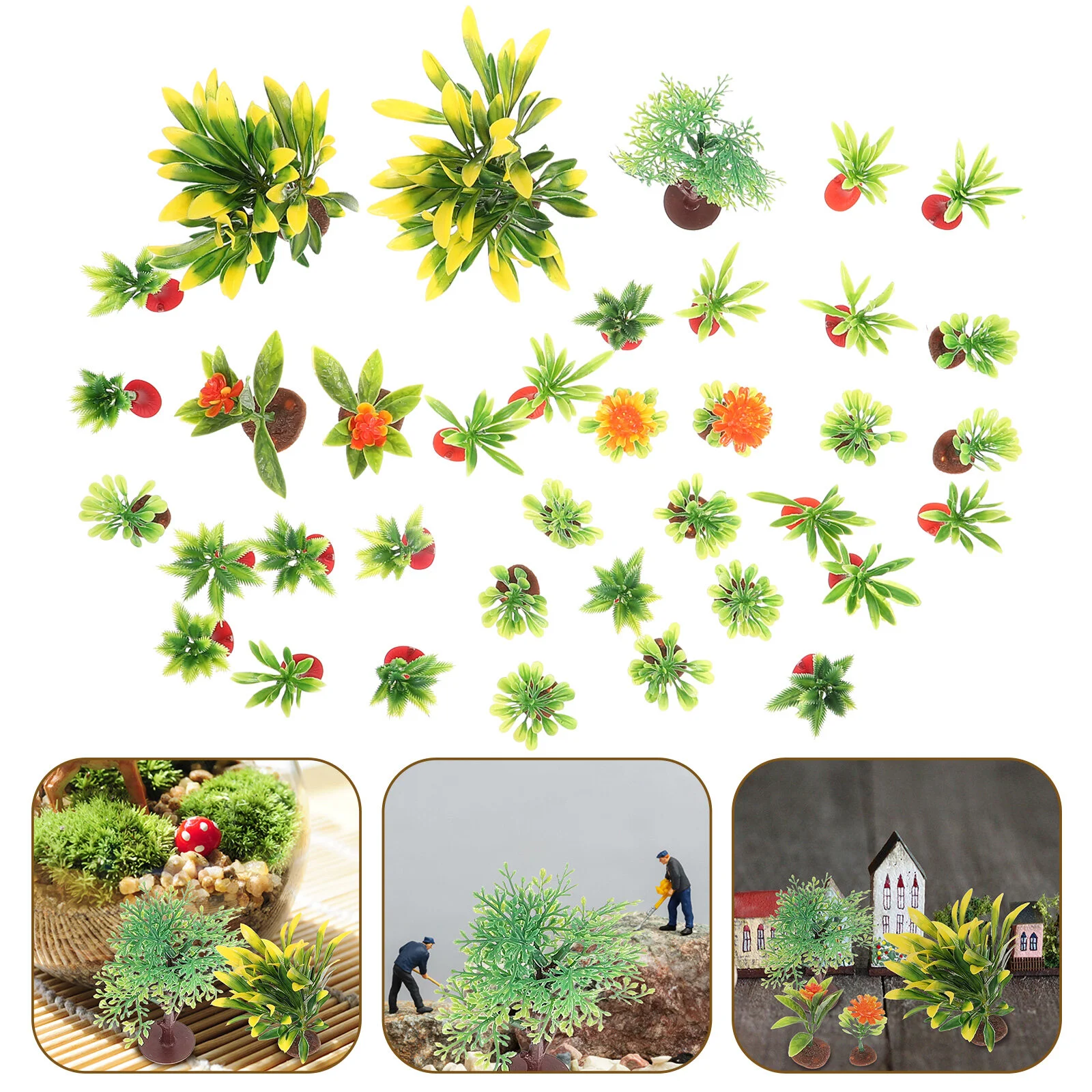 Модель здания деревьев поезда, миниатюрные растения, декорации, освещение для сада, сказочные принадлежности 
Модель здания деревьев поезда, миниатюрные растения, декорации, освещение для сада, сказочные принадлежности