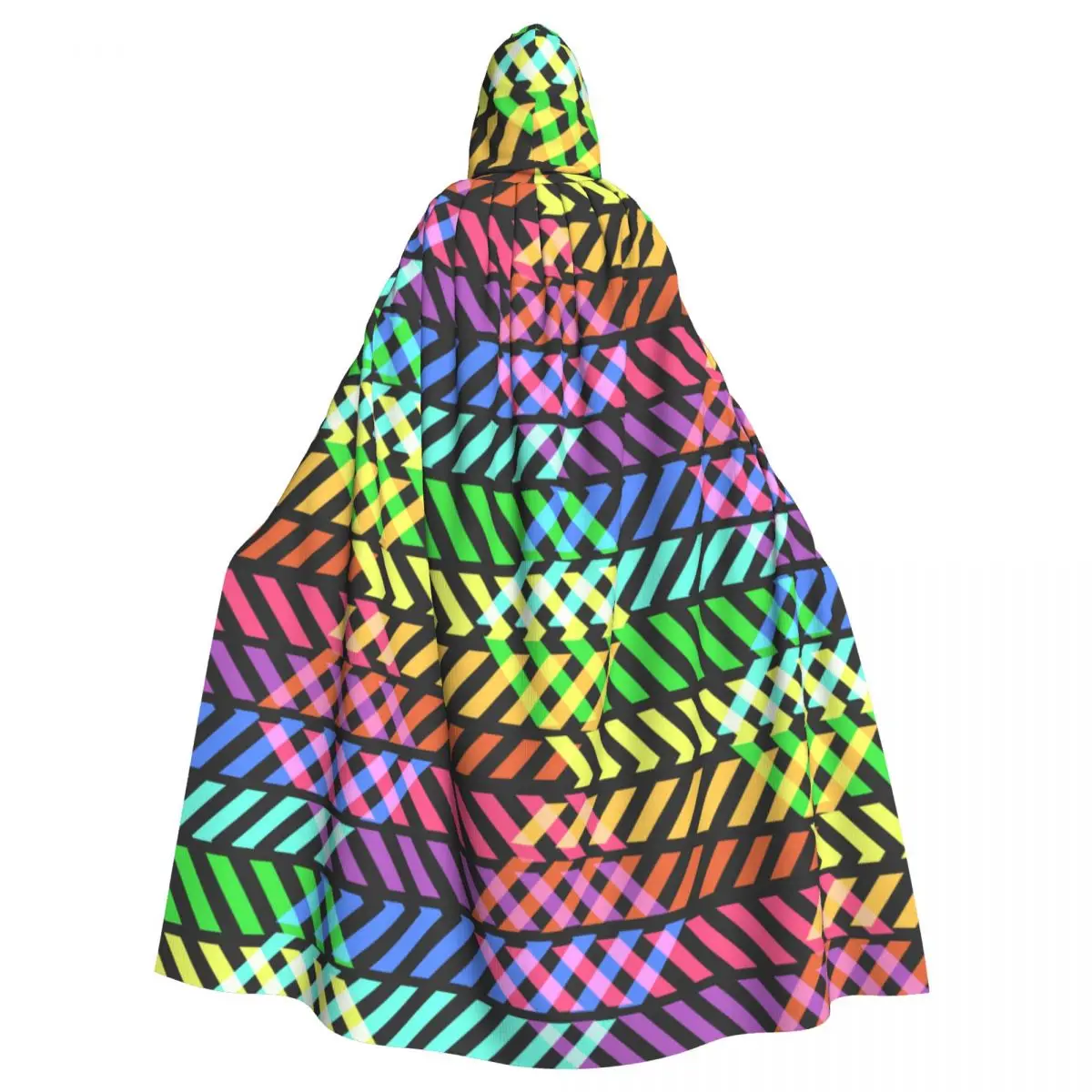 Unisex Adult Abstract Rainbow Pattern With Rombus Cloak with Hood Long Witch Costume Cosplay
Unisex Adult Abstract Rainbow Pattern With Rombus Cloak with Hood Long Witch Costume Cosplay