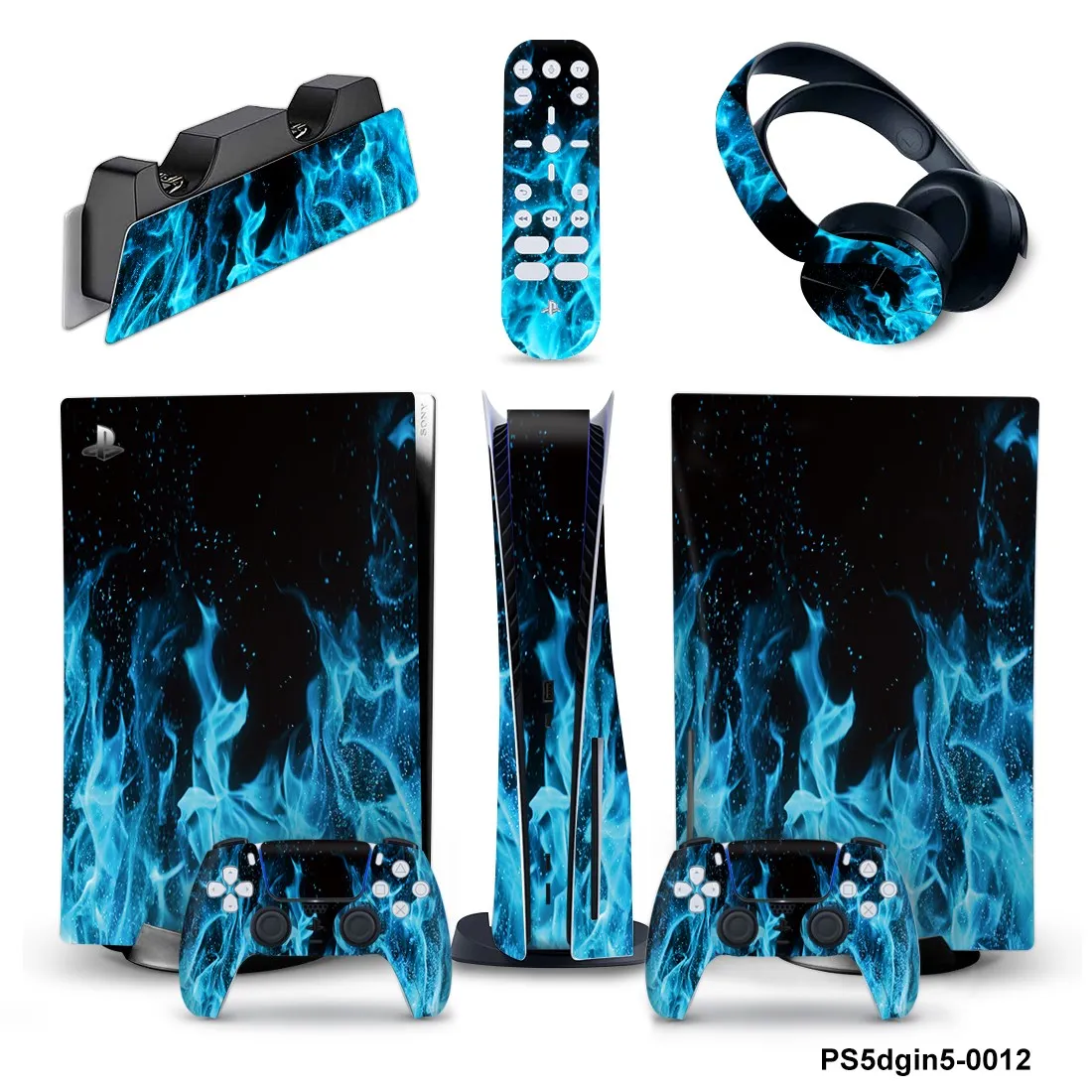 5 in 1 New Design Full Set Skin For PS5 Disk Console Sticker Decal For Playtation 5 Controller & Charge Stand & Headset & Remote
5 in 1 New Design Full Set Skin For PS5 Disk Console Sticker Decal For Playtation 5 Controller & Charge Stand & Headset & Remote