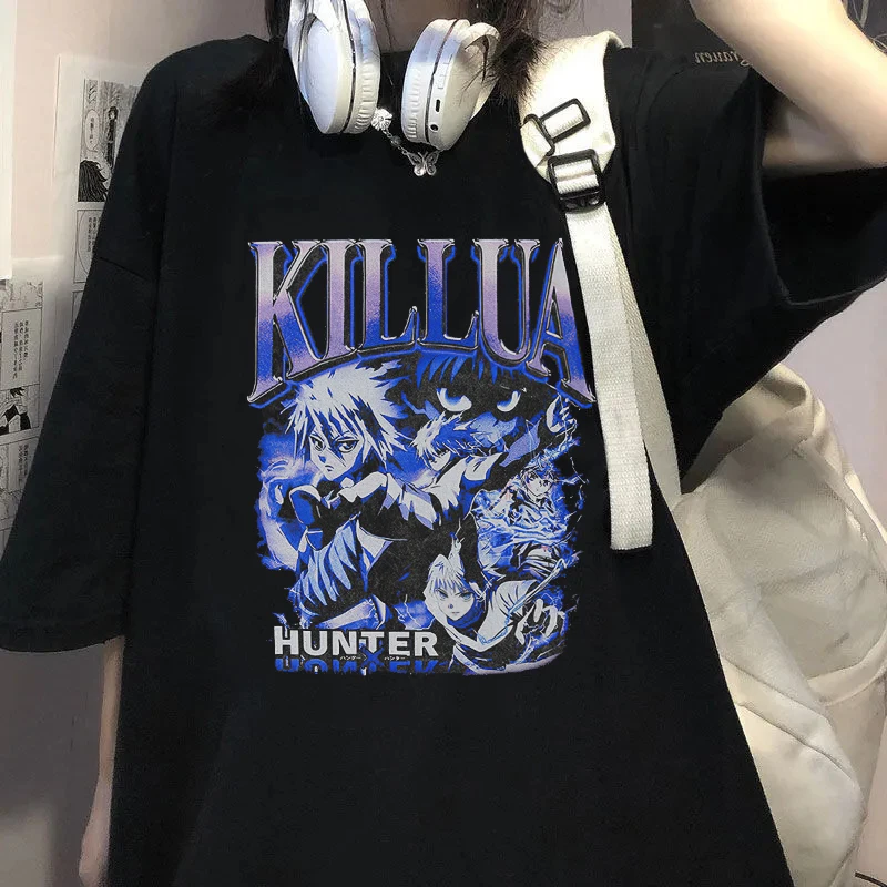 Japanese Anime Hunter X Hunter T Shirt for Women Harajuku Summer Slort Sleeve Tee Shirt Hip Hop Streetwear Ulzzang Clothing Tops
Japanese Anime Hunter X Hunter T Shirt for Women Harajuku Summer Slort Sleeve Tee Shirt Hip Hop Streetwear Ulzzang Clothing Tops