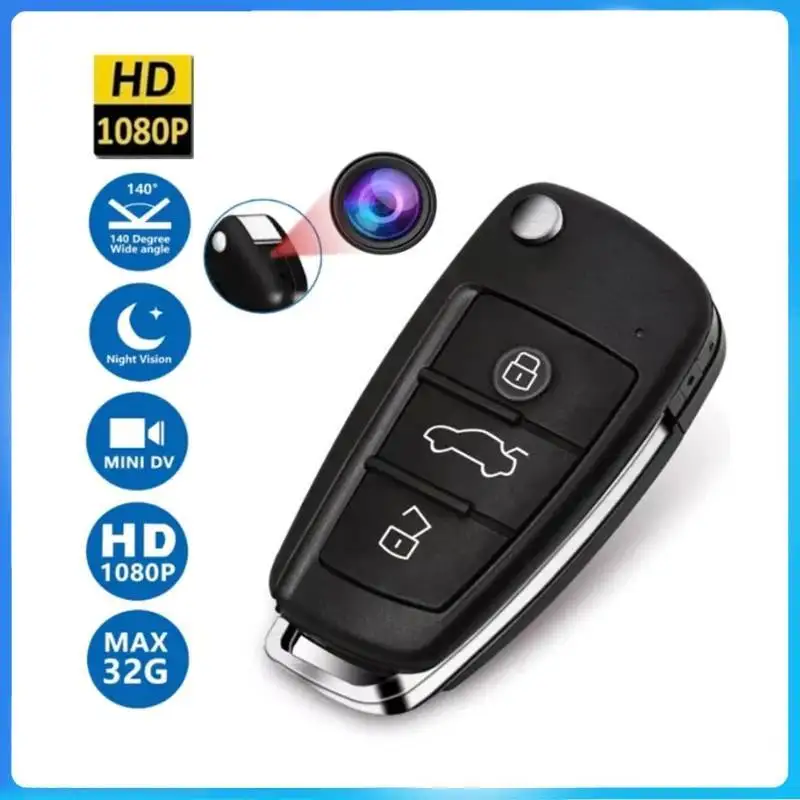 

Full 1080P мини-камера секретный автомобиль ключ видеорегистратор Обнаружение движения ИК Ночное Видение видеокамера безопасность Спорт DV DVR маленькая камера