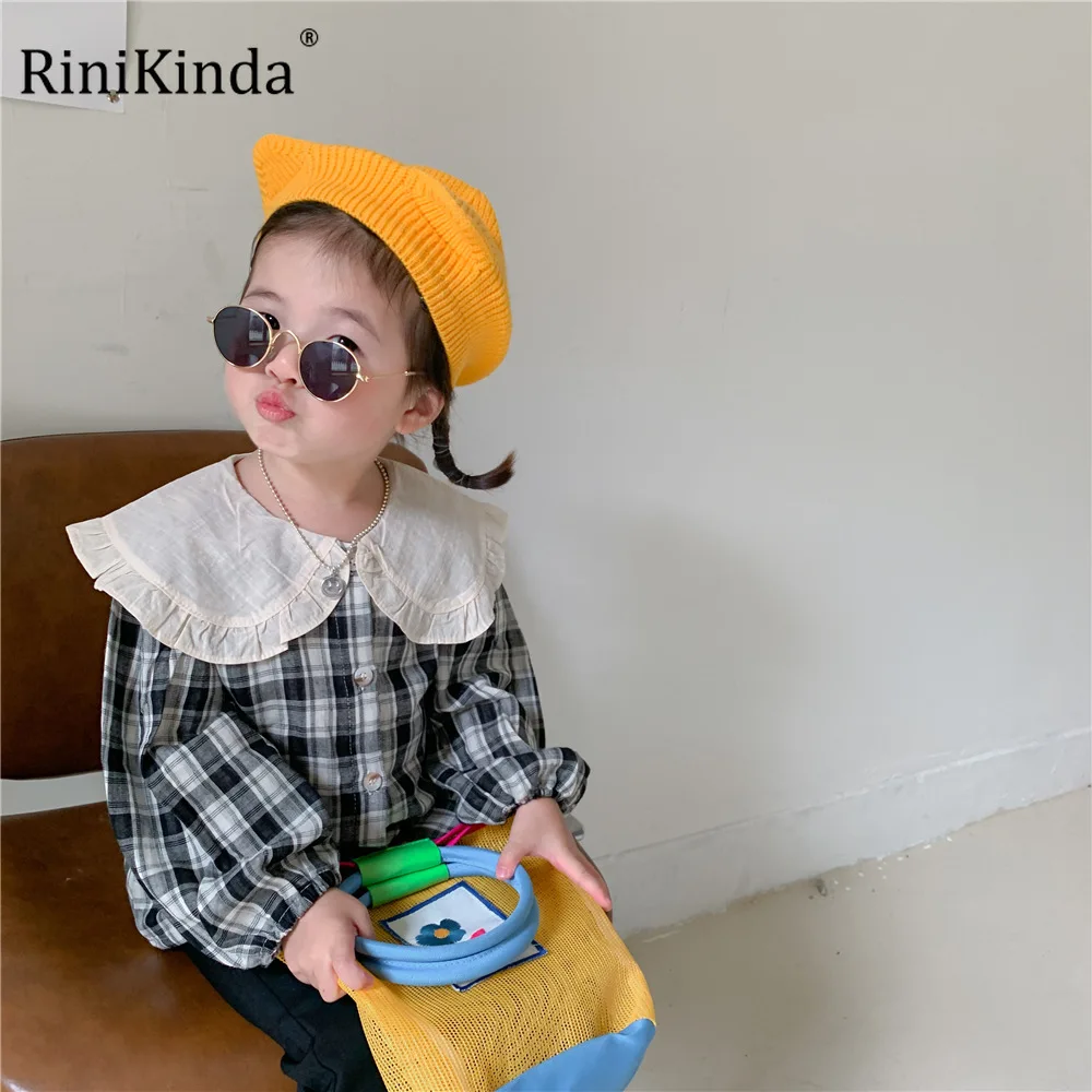 RiniKinda Autumn Baby Kids Blouse Girls Long-Sleeved Lace Ruffle Collar Shirt Baby Long Sleeve Plaid Blouses Shirt
RiniKinda Autumn Baby Kids Blouse Girls Long-Sleeved Lace Ruffle Collar Shirt Baby Long Sleeve Plaid Blouses Shirt