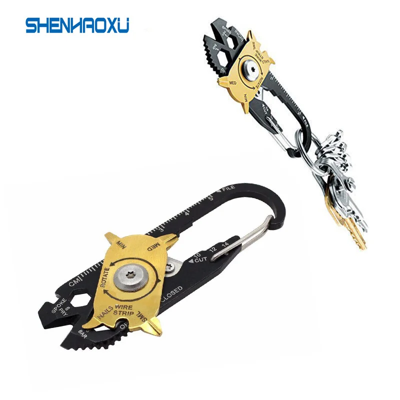20 in 1 Outdoor survival tool EDC gear Multipurpose fixr Multifunction carabiner multi tool pocket home diy spanner screwdriver
20 in 1 Outdoor survival tool EDC gear Multipurpose fixr Multifunction carabiner multi tool pocket home diy spanner screwdriver