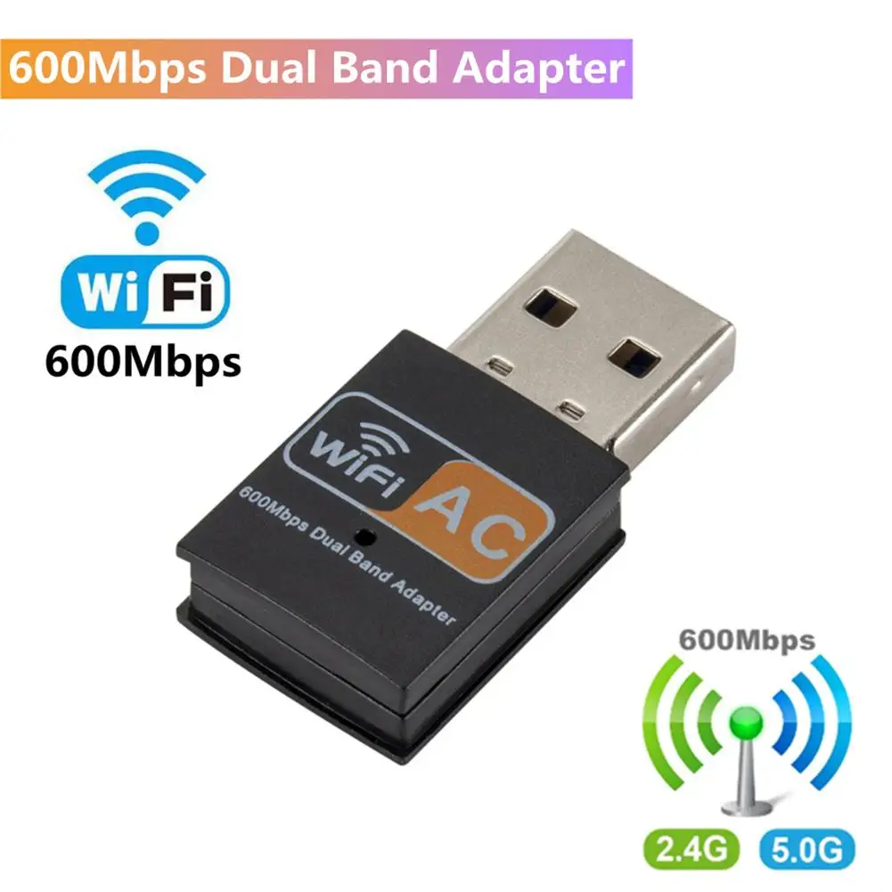 Usb Wifi Adapter 600mbps 2.4ghz 5ghz Wifi Antenna Dual Band 802.11b/n/g/ac Mini Wireless Network Card Receiver
Usb Wifi Adapter 600mbps 2.4ghz 5ghz Wifi Antenna Dual Band 802.11b/n/g/ac Mini Wireless Network Card Receiver