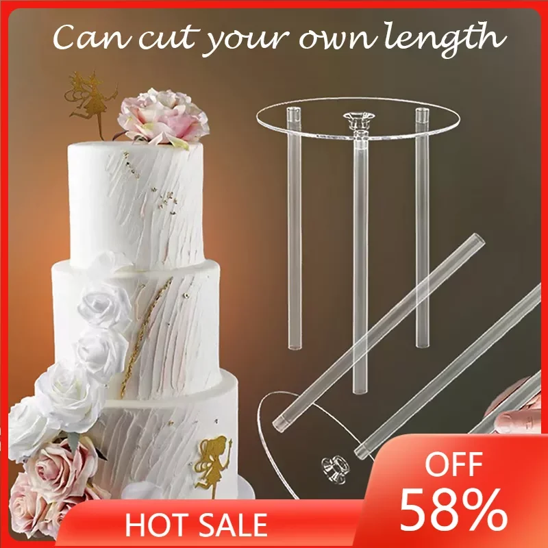 Tier Stacking Kit Cake Stand Base 1Pc Cake Separator Plate With 3Pc Stick Clear Dowel Rods Set For Tiered Cake Construction
Tier Stacking Kit Cake Stand Base 1Pc Cake Separator Plate With 3Pc Stick Clear Dowel Rods Set For Tiered Cake Construction