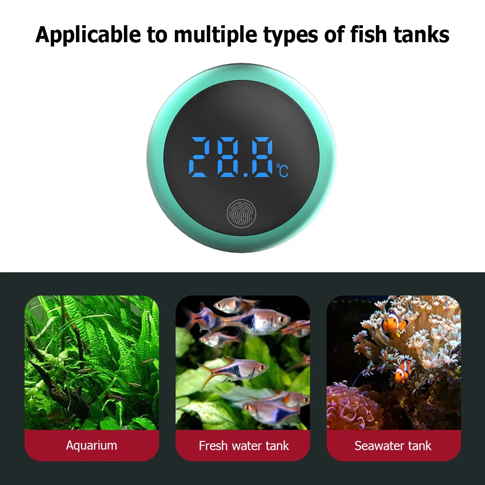 Led Digital Fish Tank Thermometer Accurate Sensor Aquarium Supplies Battery Powered Temperature Measurement for Glass Container
Led Digital Fish Tank Thermometer Accurate Sensor Aquarium Supplies Battery Powered Temperature Measurement for Glass Container