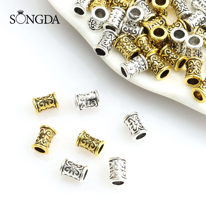 20pcs Tibetan Silver/Gold Hole 3.5mm Alloy Hollow Carved Flower Charm Tube Spacer Beads 7x9.3mm Trendy Jewelry Handmade Findings
20pcs Tibetan Silver/Gold Hole 3.5mm Alloy Hollow Carved Flower Charm Tube Spacer Beads 7x9.3mm Trendy Jewelry Handmade Findings