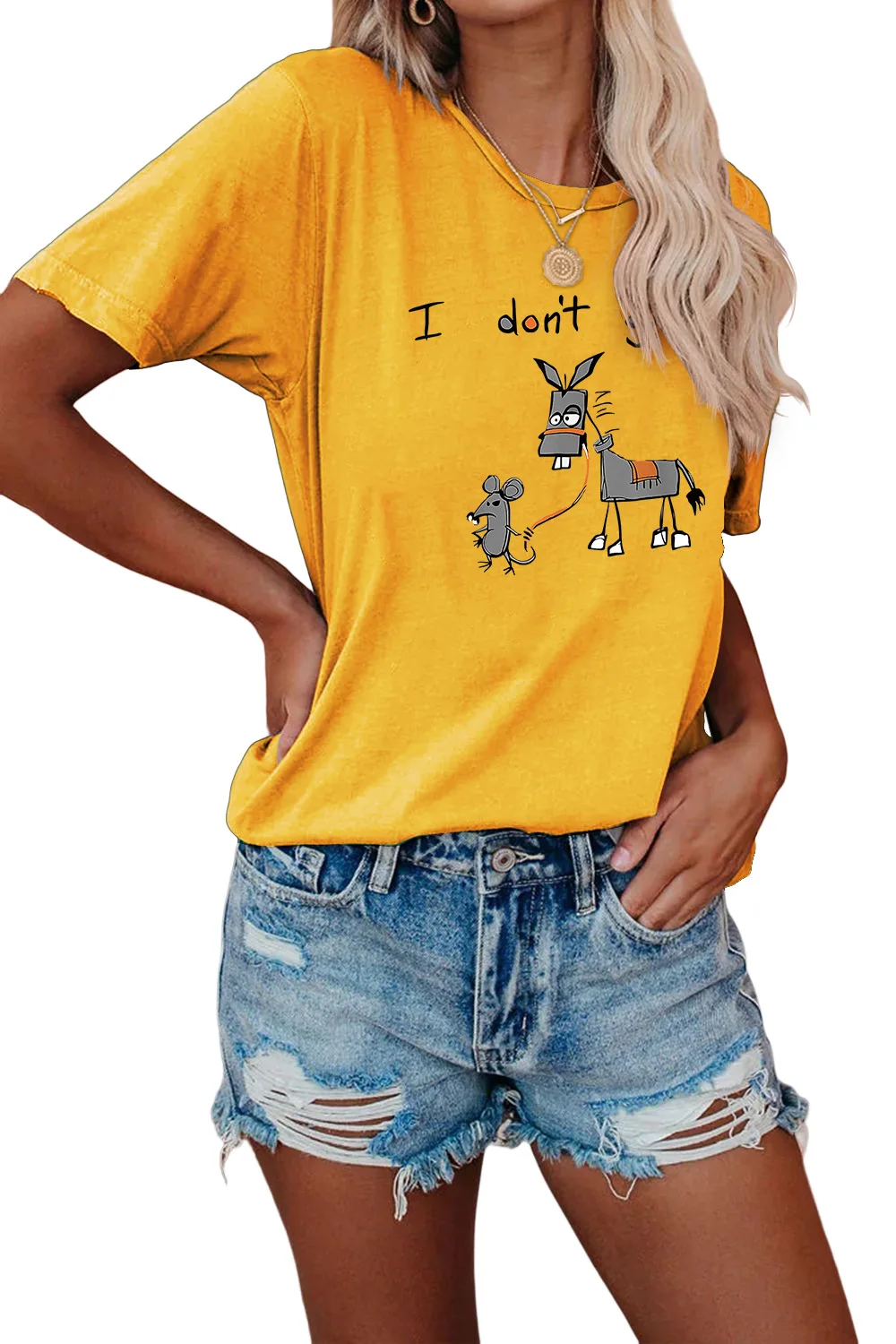 I Don't Give A Fun Print Women's Round Neck Short Sleeve Oversized T Shirt Graphic Tee Tops Harajuku Aesthetic Clothes Tee
I Don't Give A Fun Print Women's Round Neck Short Sleeve Oversized T Shirt Graphic Tee Tops Harajuku Aesthetic Clothes Tee