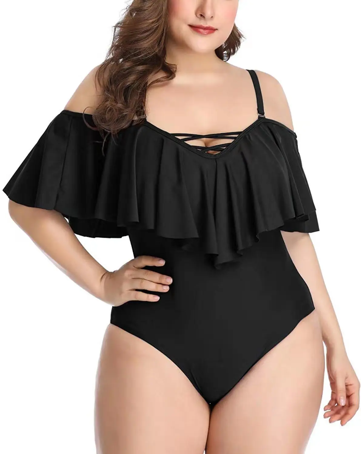 Plus Size Swimwear Ruffled One Piece Swimsuit Women Shoulder Off Bathing Suit Large Size Monokini Bandage Swimsuit 2022 dropship
Plus Size Swimwear Ruffled One Piece Swimsuit Women Shoulder Off Bathing Suit Large Size Monokini Bandage Swimsuit 2022 dropship