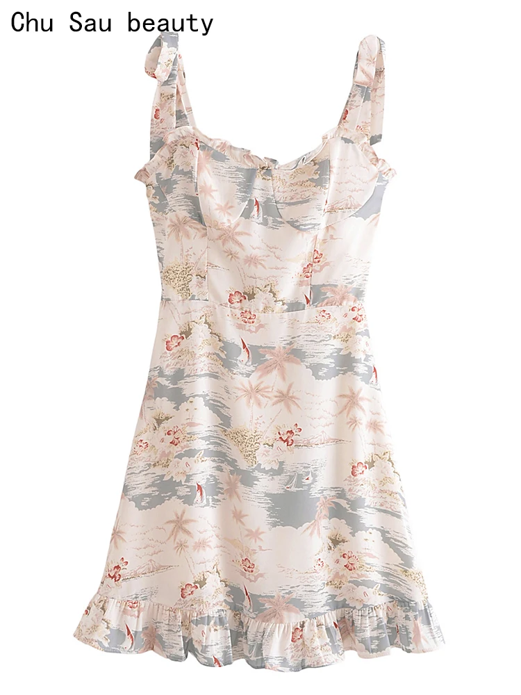 Женское облегающее мини-платье с цветочным принтом, эластичное короткое платье на бретелях с оборками и открытой спиной, лето 2023
Женское облегающее мини-платье с цветочным принтом, эластичное короткое платье на бретелях с оборками и открытой спиной, лето 2023