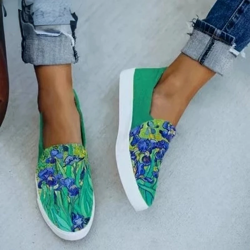 Summer Women Casual Shoes New Patchwork Comfortable Flat Female Canvas Shoes Fashion Slip on Leopard Print Lady Loafers
Summer Women Casual Shoes New Patchwork Comfortable Flat Female Canvas Shoes Fashion Slip on Leopard Print Lady Loafers