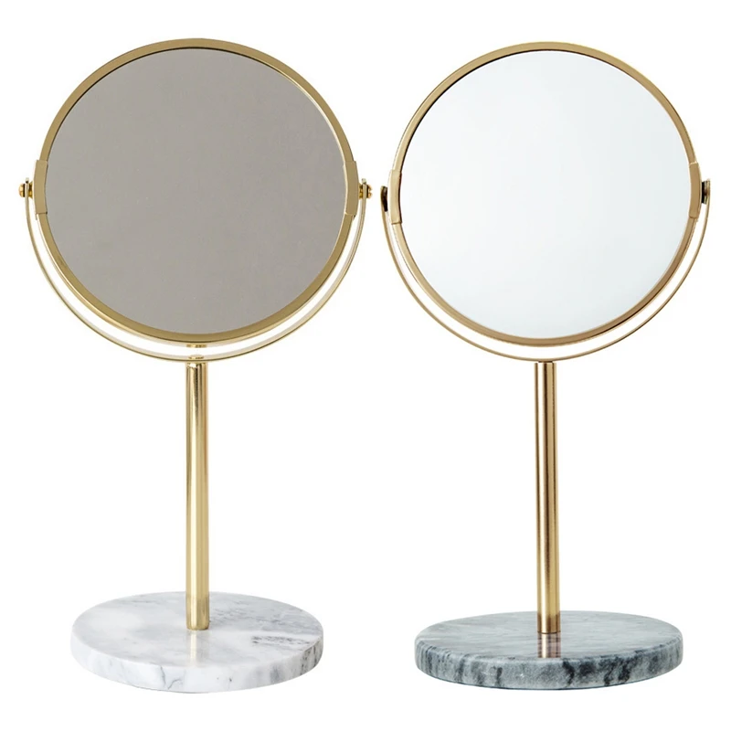 Makeup Mirror Desktop Mirror Gold + Marble Make-Up Mirror Best Christmas Gift 
Makeup Mirror Desktop Mirror Gold + Marble Make-Up Mirror Best Christmas Gift